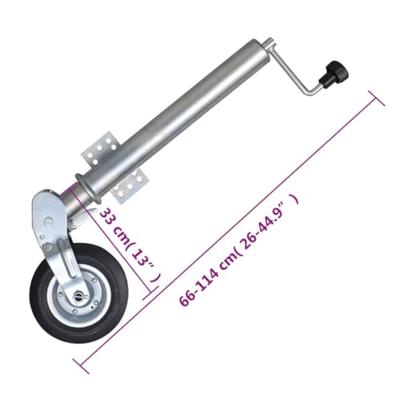 VidaXL Neuswiel met 2 staanders en 2 spanklemmen 60 mm
