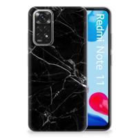 Xiaomi Redmi 10 | Redmi Note 11 4G | TPU | Siliconen hoesje | Marmer Zwart - Origineel Cadeau Vader - thumbnail