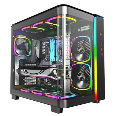 MONTECH KING 95 PRO Tempered Glass ARGB Midi-tower PC-behuizing Zwart