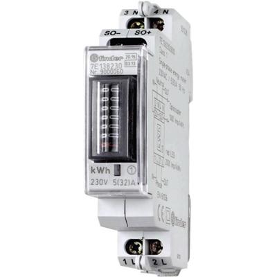 Finder 7E.13.8.230.0010 kWh-meter 1-fase Mechanisch 32 A Conform MID: Ja 1 stuk(s) Finder 7E.13.8.230.0010 kWh-meter 1-fase Mechanisch 32 A Conform MID: Ja 1 stuk(s)