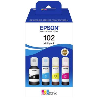 Epson C13T03R640 102 EcoTank Multipack Navulinkt Origineel Epson Zwart, Cyaan, Geel, Magenta 337 ml