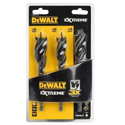 DeWALT DT90237 Speedboor tri flute EXTREME™™ 3-delige set 152mm (16,20,25mm) DeWALT DT90237 Speedboor tri flute EXTREME™™ 3-delige set 152mm (16,20,25mm)