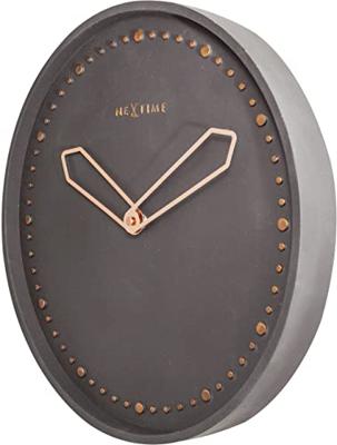 NeXtime NE-3197ZW Wandklok Dia. 35 Cm, Polyresin, Zwart NeXtime NE-3197ZW Wandklok Dia. 35 Cm, Polyresin, Zwart