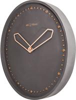 NeXtime NE-3197ZW Wandklok Dia. 35 Cm, Polyresin, Zwart - thumbnail