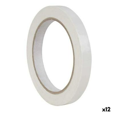 Plakband Apli 66 m 12 mm Wit PVC (12 Stuks)