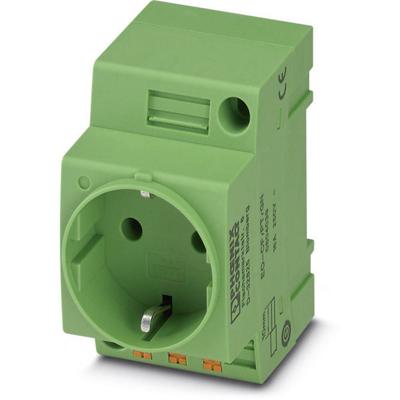 Contactdoos voor schakelkast Phoenix Contact EO-CF/PT/GN Groen (l x b) 60 mm x 45 mm Piece
