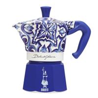 Italiaanse Koffiepot Bialetti MOKA D&G BLU MEDIT. 3T Blauw Aluminium 3 Koppar - thumbnail