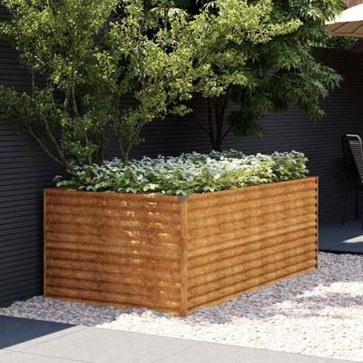 Plantenbak verhoogd 196x100x69 cm cortenstaal