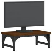 VidaXL Monitorstandaard 37x23x14 cm bewerkt hout bruin eikenkleur - thumbnail