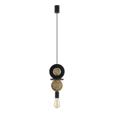 Lyora Design hanglampDrops Wood E 1-lichts zwart - 11177