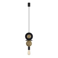 Lyora Design hanglampDrops Wood E 1-lichts zwart - 11177 - thumbnail