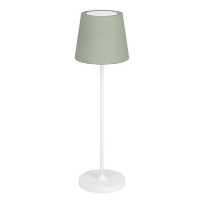 Eglo TafellampLeonero wit met groen stof - 75936