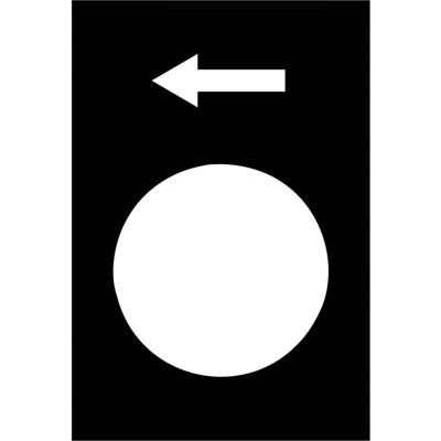 Harmony Etiket zwart witte pijl omlaag | 10 stuk stuks