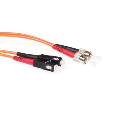 ACT RL2502 Glasvezel Patchkabel Duplex LSZH - SC/ST 50/125µm OM2 - 2 meter