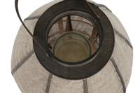 Kaarshouder Home ESPRIT Natuurlijk Jute Bamboe 36 x 36 x 48,5 cm - thumbnail