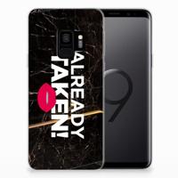 Samsung Galaxy S9 | Siliconen hoesje | met naam Already Taken Black - thumbnail