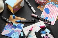 Acrylmarker STABILO Free Acrylic T300 paars | 5 stuks - thumbnail