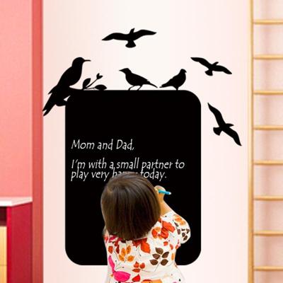 Dikkere Blackboard plakken muur Stickers woonkamer decoratie Stickers kinderen kamer Office effen kleur muur Stickers