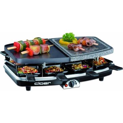 Cloer raclette steengril 8 persoons
