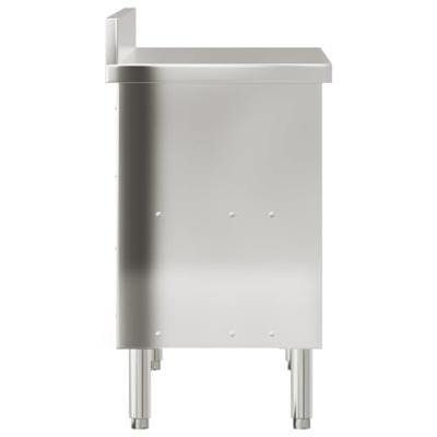 VidaXL Keukenwerktafel met schuifdeuren roestvrijstaal VidaXL Keukenwerktafel met schuifdeuren roestvrijstaal