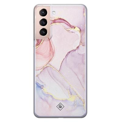 Samsung Galaxy S21 siliconen hoesje - Purple sky