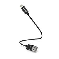 Hama iPhone/iPad datakabel/oplaadkabel [1x USB 2.0 stekker A - 1x Apple Lightning-stekker] 20.00cm Sc zwart - thumbnail