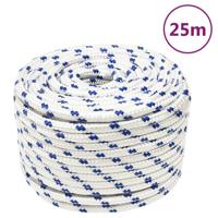VidaXL Boot touw 12 mm 25 m polypropyleen wit - thumbnail