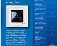 Danfoss 140F1064 devireg Touch m.Rahm Kamerthermostaat 1 stuk(s) - thumbnail