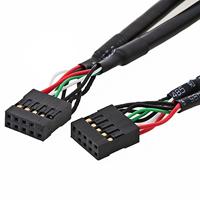 DeLOCK 82437 Interne USB2.0-kabel pinheader 10pin female <> pinheader 10pin female 50cm - thumbnail