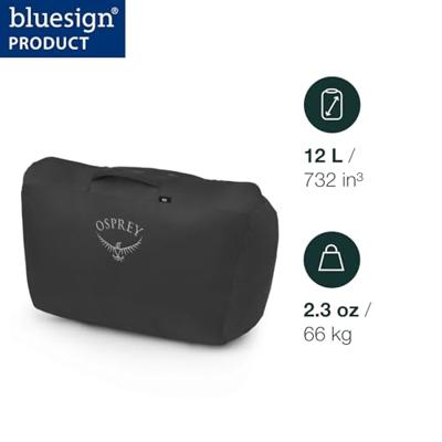 Osprey Straightjacket Comp Sack 12 Opbergzak Black 12L Osprey Straightjacket Comp Sack 12 Opbergzak Black 12L