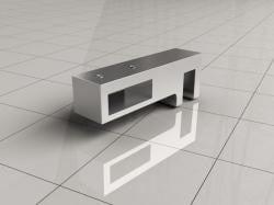 Xellanz glaskoppeling zijkant stabilisatiestang chroom