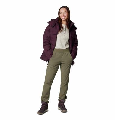 Columbia Leslie Falls™ Pull-On Wandelbroek Dames On Pan-Stone Green XL