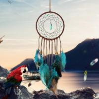 Retro leven boom Dream Catcher muur opknoping decoratie specificatie: afgewerkt product - thumbnail