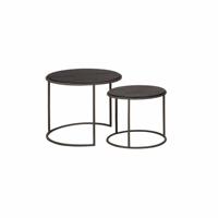 RENEW Salontafel 'Spello' Teakhout, Set van 2 stuks - thumbnail