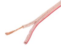 König KN-LSP02R-50 Luidsprekerkabel Op Rol 2x 0.75 Mm² 50.0 M Transparant - thumbnail