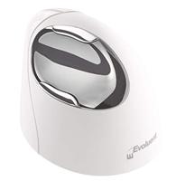 Evoluent VerticalMouse4 VM4RB Mac Ergonomische muis Bluetooth Optisch Wit, Zilver 6 Toetsen 2800 dpi Ergonomisch - thumbnail