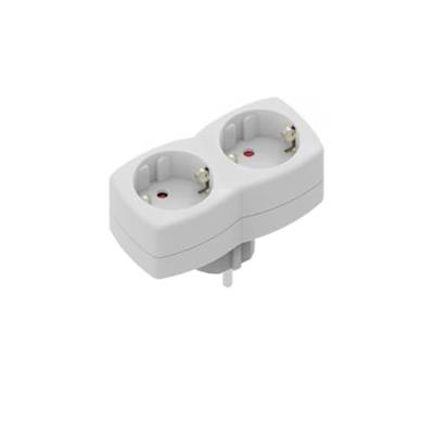 Stekkerdoos Silver Electronics SCHUKO Zilverkleurig (3 Stuks)