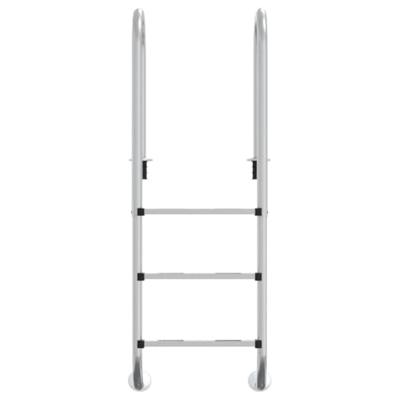 VidaXL Zwembadladder 54x38x158 cm 304 roestvrijstaal VidaXL Zwembadladder 54x38x158 cm 304 roestvrijstaal