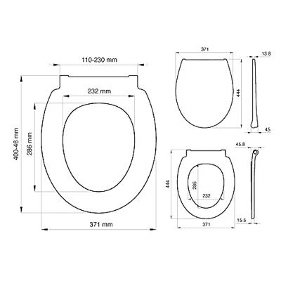 Tiger Toiletzitting Pasadena Thermoplast Softclose Quickrelease Wit