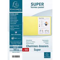 Exacompta dossiermap Super 180, voor ft A4, pak van 100 stuks, lichtblauw - thumbnail