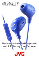 JVC HAFX38MV Marshmallow Oortelefoon Met Microfoon & In-line Afstandsbediening (Violet) - thumbnail