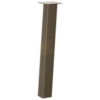 Console tafelpoten 4 st 72 cm staal naturel - thumbnail