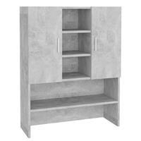 VidaXL Wasmachinekast 70,5x25,5x90 cm betongrijs - thumbnail