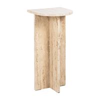 Richmond Bijzettafel 'Costello' Travertin, 26 x 26cm - thumbnail