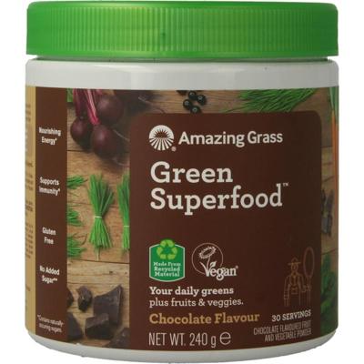 Amazing Grass Amazing Grass Green Superfood Chocolate (240g) Amazing Grass Amazing Grass Green Superfood Chocolate (240g)