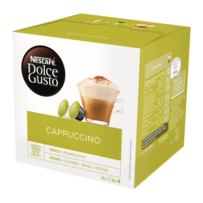 Koffiecups Dolce Gusto cappuccino 16 stuks Koffiecups Dolce Gusto cappuccino 16 stuks