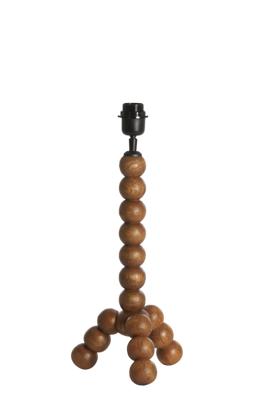 Light & Living Tafellamp 'Veglio' Mangohout, 40cm, kleur Bruin (excl. kap)