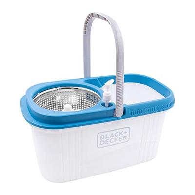 Black & Decker BXBK0001GB - 360Â° roterende Dweil en Emmer met Roestvrijstalen Trommel