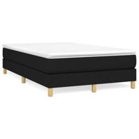 Boxspring met matras stof zwart 120x190 cm - thumbnail