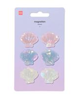 HEMA Magneten 3x2.5cm schelpen - 6 stuks - thumbnail